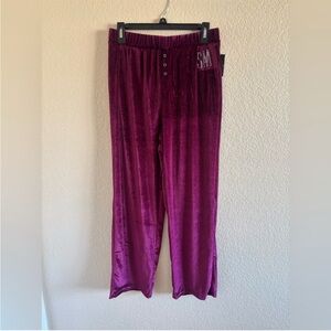 Steve madden Purple Velour Lounge Pants NWT